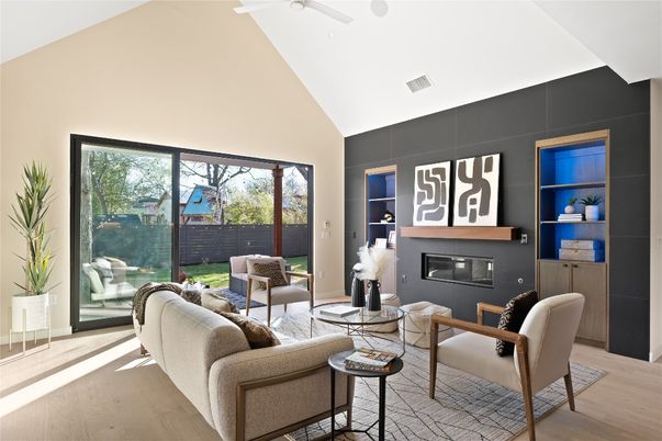 Fireplace, Interior, Living room, Wood Texture Flooring
