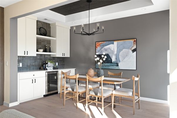 Chandelier, Dining room, Interior, Kitchen, Pendant Lights, Wood Texture Flooring
