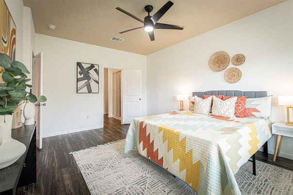 Bedroom, Interior, Wood Texture Flooring