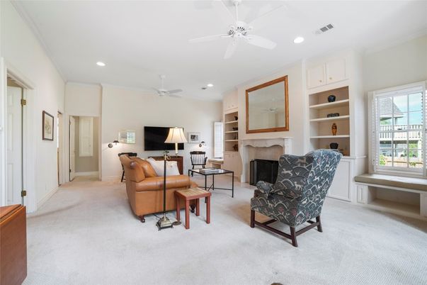 Fireplace, Interior, Living room, Recessed Lighting
