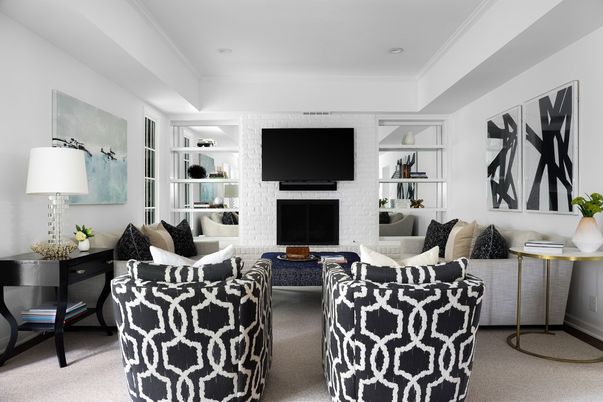 Interior, Living room, Recessed Lighting