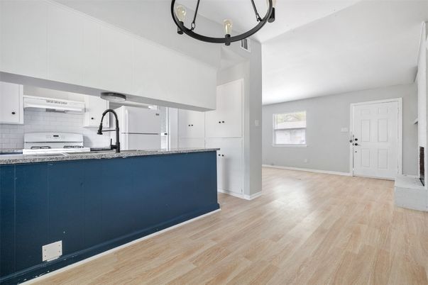 Interior, Kitchen, Wood Texture Flooring