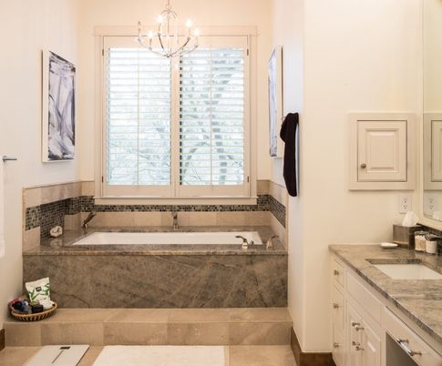 Bathroom, Chandelier, Interior