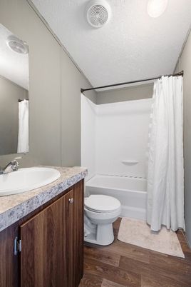 Bathroom, Interior, Wood Texture Flooring