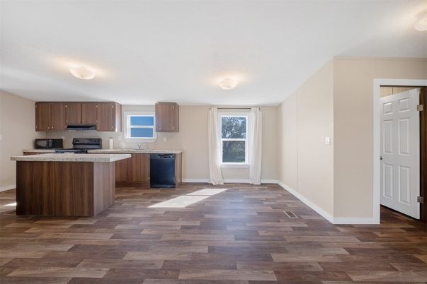 Interior, Kitchen, Wood Texture Flooring