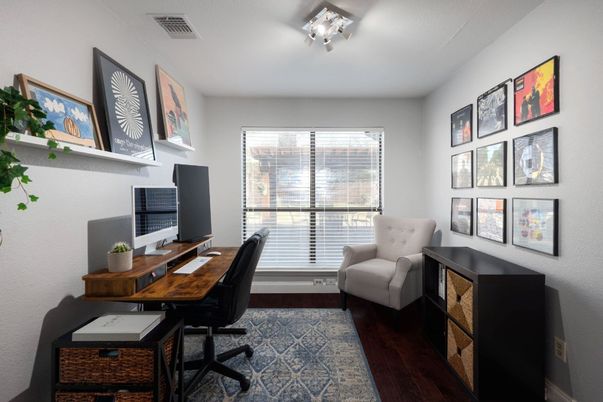 Home Office, Interior, Wood Texture Flooring