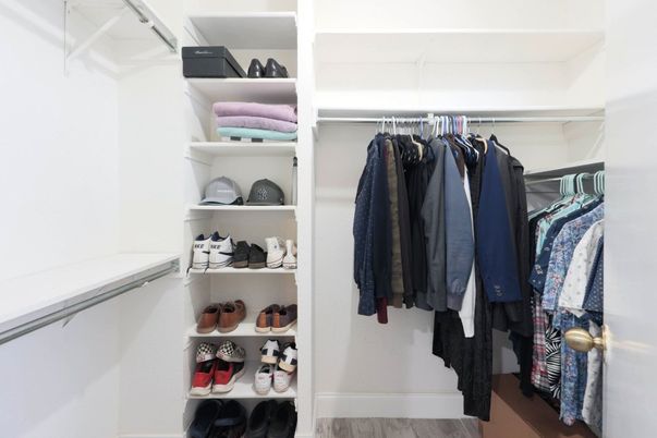 Interior, Walk-in Closets, Wood Texture Flooring