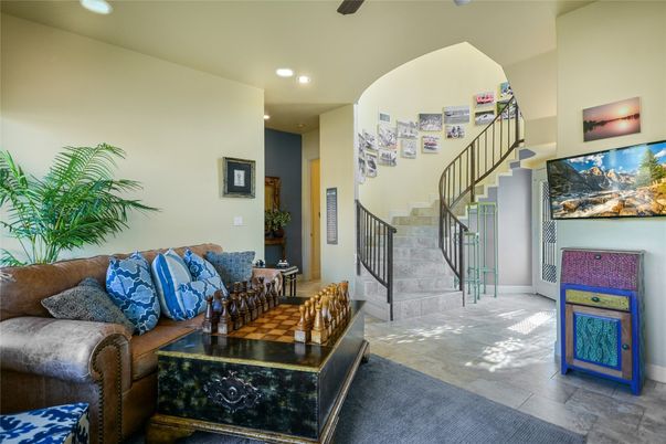 Interior, Living room, Recessed Lighting