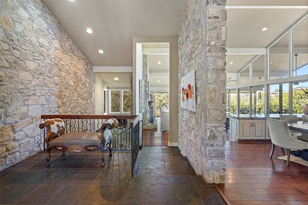 Interior, Recessed Lighting, Stone Walls