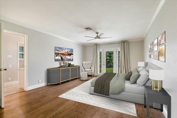 Bedroom, Interior, Wood Texture Flooring