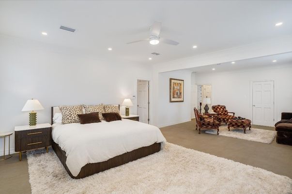 Bedroom, Interior, Recessed Lighting