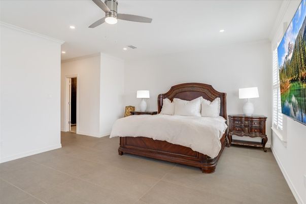 Bedroom, Interior, Recessed Lighting