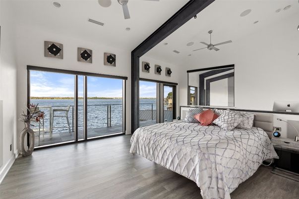 Bedroom, Interior, Water, Wood Texture Flooring