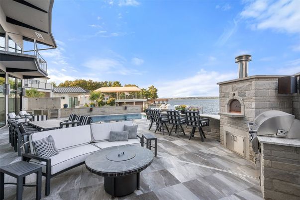 Exterior, Fireplace, Pool