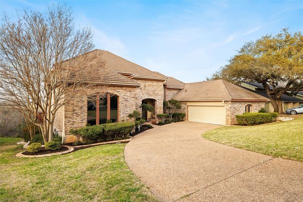 Attached, Backyard, Exterior, Facade, Brick Facade, French Provincial
