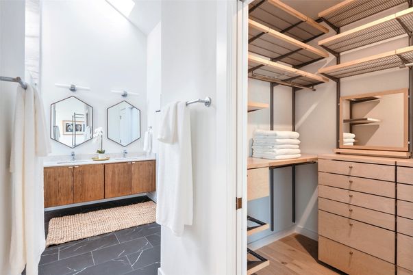 Bathroom, Interior, Wood Texture Flooring