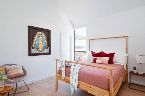 Bedroom, Interior, Wood Texture Flooring