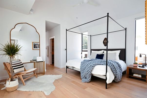 Bedroom, Interior, Wood Texture Flooring