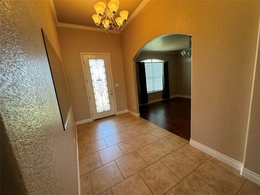 Chandelier, Empty room, Interior, Wood Texture Flooring