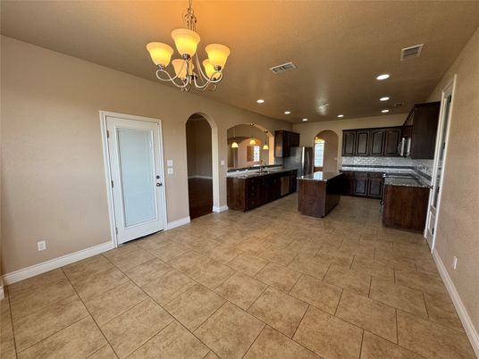 Chandelier, Interior, Kitchen, Recessed Lighting