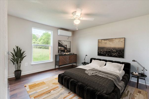 Bedroom, Interior, Wood Texture Flooring