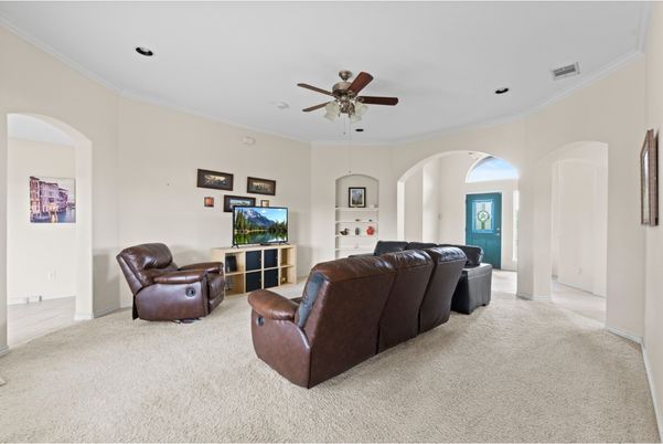 Interior, Living room, Recessed Lighting