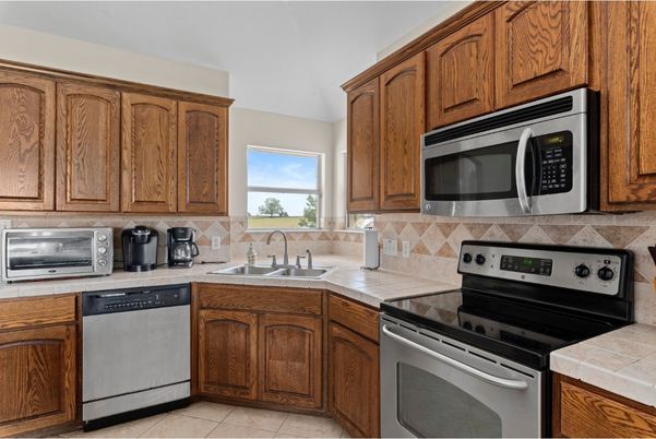 Interior, Kitchen, Tile Countertops