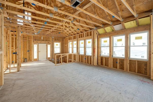 Empty room, Interior, Wooden Beams, Wooden Ceilings, Wooden Walls