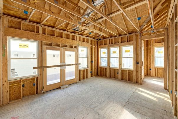 Empty room, Interior, Wooden Beams, Wooden Ceilings, Wood Texture Flooring, Wooden Walls