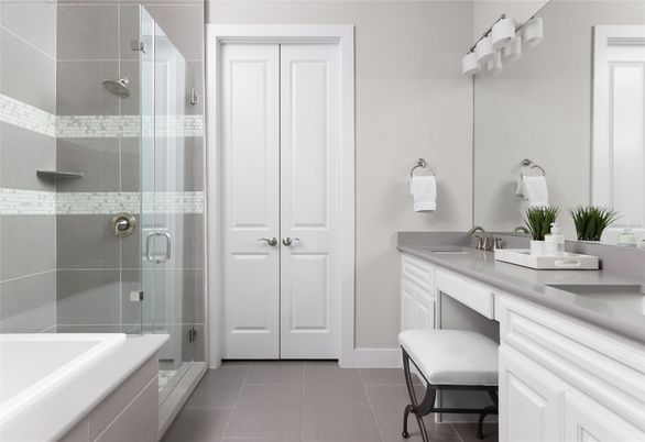 Bathroom, Glass Shower, Interior