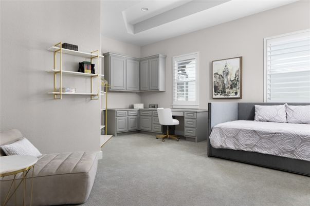 Bedroom, Home Office, Interior, Recessed Lighting