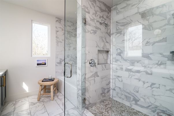 Bathroom, Interior, Marble Walls