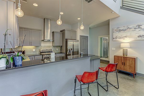 Interior, Kitchen, Pendant Lights, Recessed Lighting, Stainless Steel Appliances