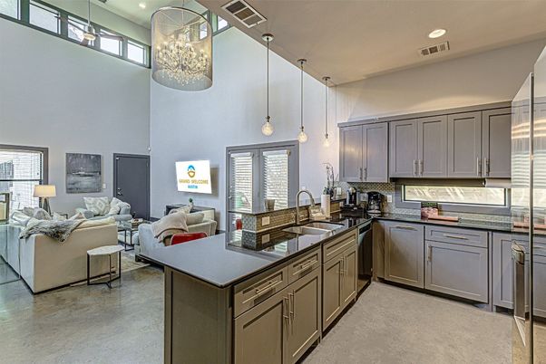 Interior, Kitchen, Living room, Pendant Lights, Recessed Lighting