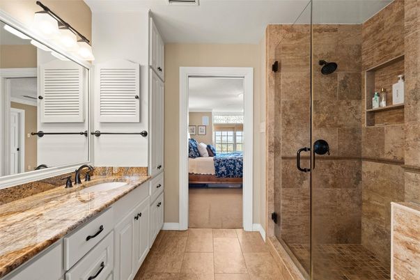 Bathroom, Bedroom, Glass Shower, Interior
