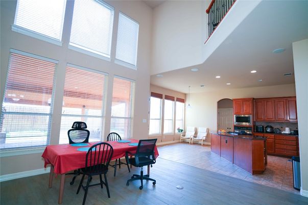 Dining room, Interior, Kitchen, Pendant Lights, Recessed Lighting