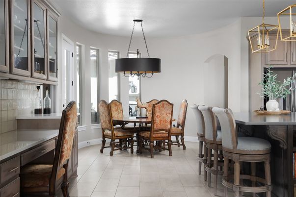 Dining room, Interior, Pendant Lights
