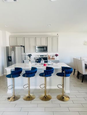 Interior, Kitchen, Marble, Recessed Lighting, Stainless Steel Appliances