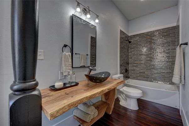 Bathroom, Interior, Wood Texture Flooring