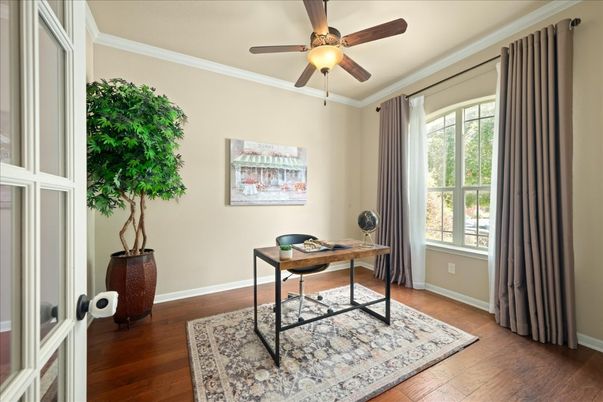 Home Office, Interior, Wood Texture Flooring
