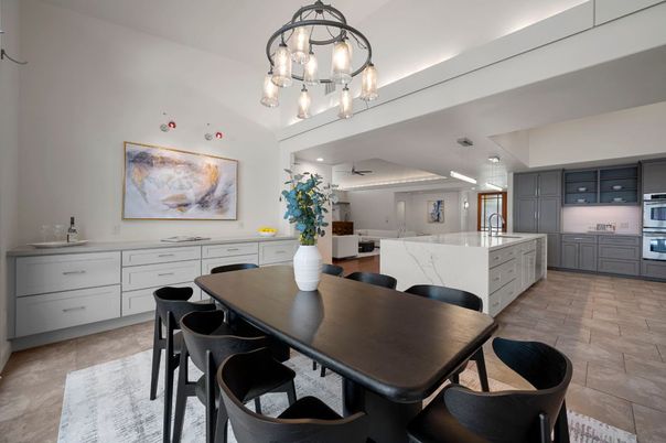 Dining room, Interior, Kitchen, Pendant Lights