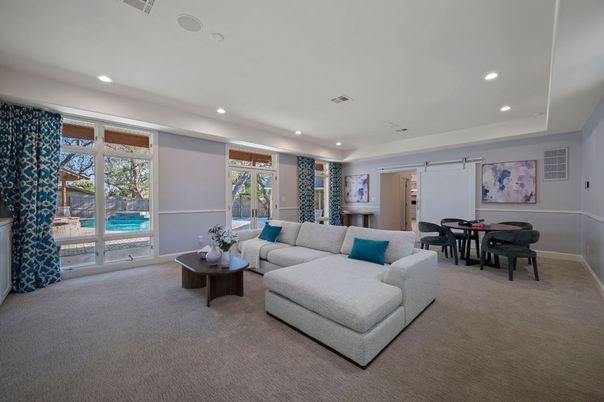 Dining room, Interior, Living room, Recessed Lighting