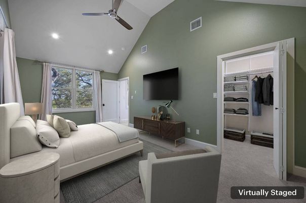 Bedroom, Interior, Recessed Lighting