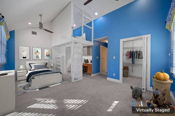 Bedroom, Interior, Recessed Lighting