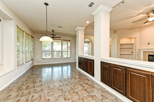 Empty room, Fireplace, Interior, Pendant Lights, Recessed Lighting