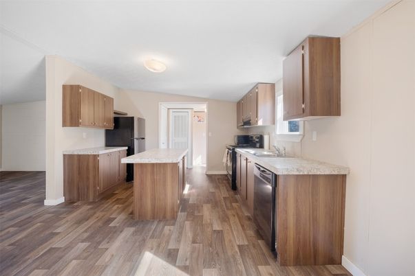 Interior, Kitchen, Wood Texture Flooring