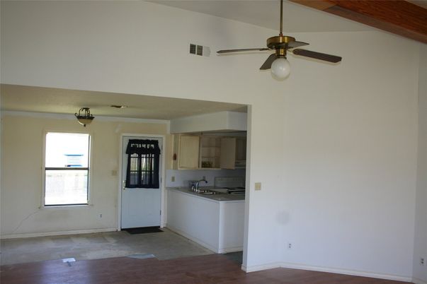 Empty room, Interior, Kitchen, Wood Texture Flooring