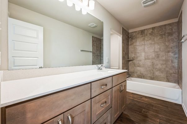 Bathroom, Interior, Wood Texture Flooring
