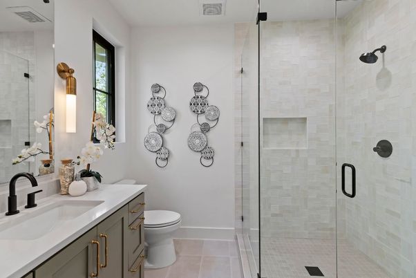 Bathroom, Glass Shower, Interior