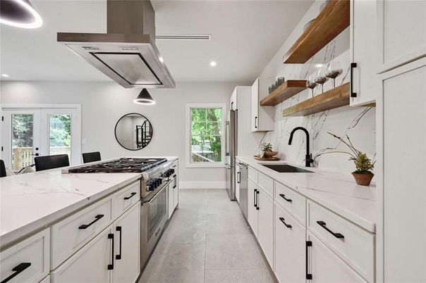 Interior, Kitchen, Pendant Lights, Recessed Lighting